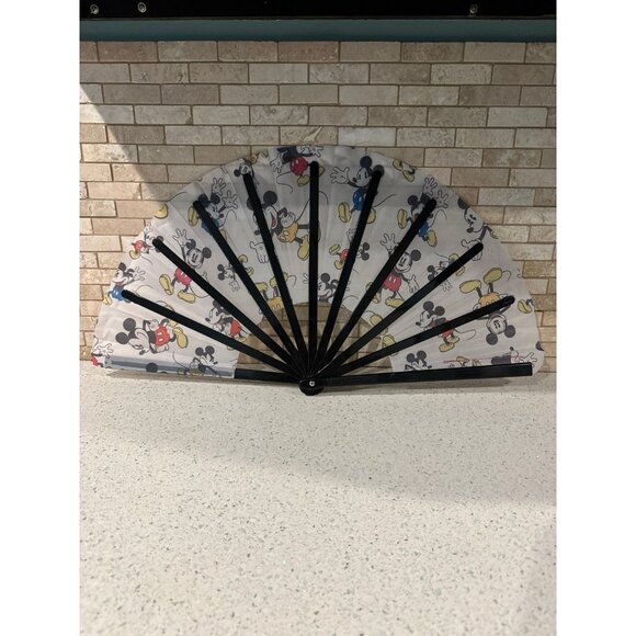 Disney‎ Folding Fan - Mickey Mouse Poses - Picture 2 of 2